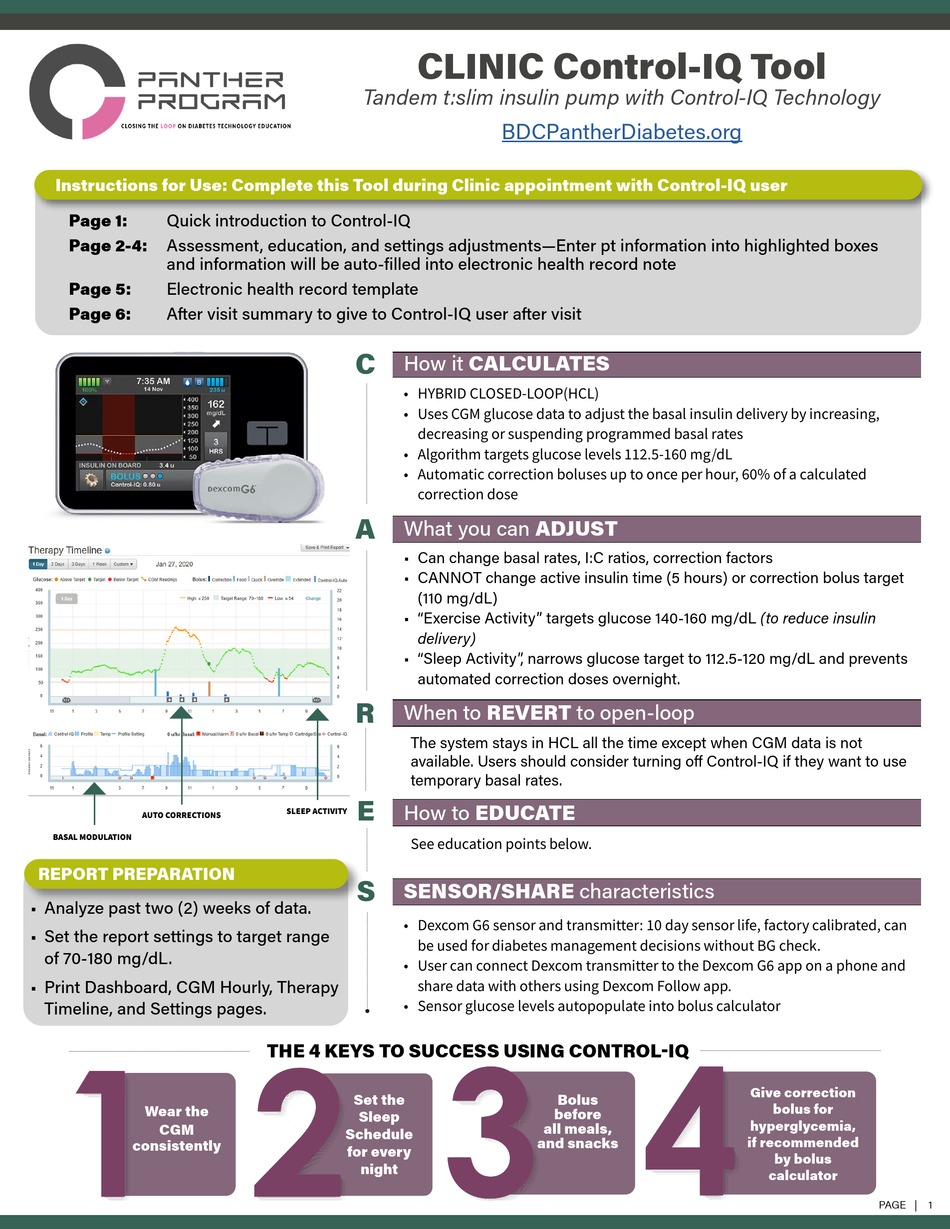 DEXCOM TANDEM T INSTRUCTIONS MANUAL Pdf Download | ManualsLib