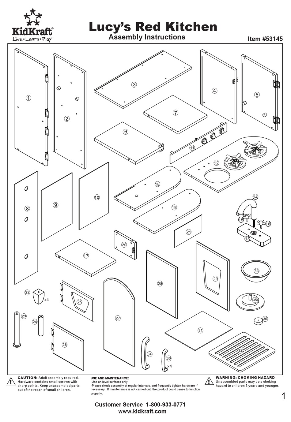 KIDKRAFT 53145 ASSEMBLY INSTRUCTIONS MANUAL Pdf Download ManualsLib   Kidkraft 53145 