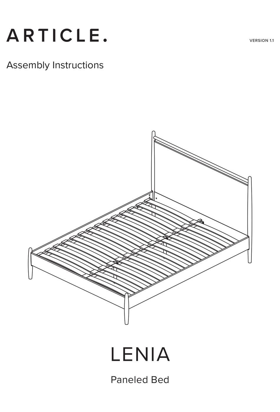 ARTICLE LENIA 15352 ASSEMBLY INSTRUCTIONS MANUAL Pdf Download ManualsLib