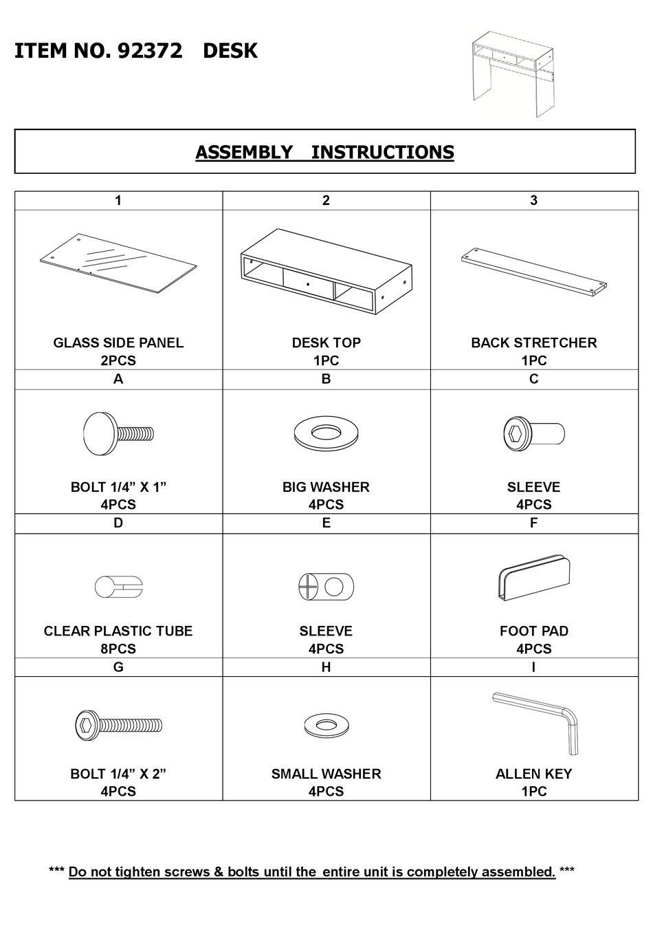 ACME FURNITURE 92372 ASSEMBLY INSTRUCTIONS Pdf Download ManualsLib