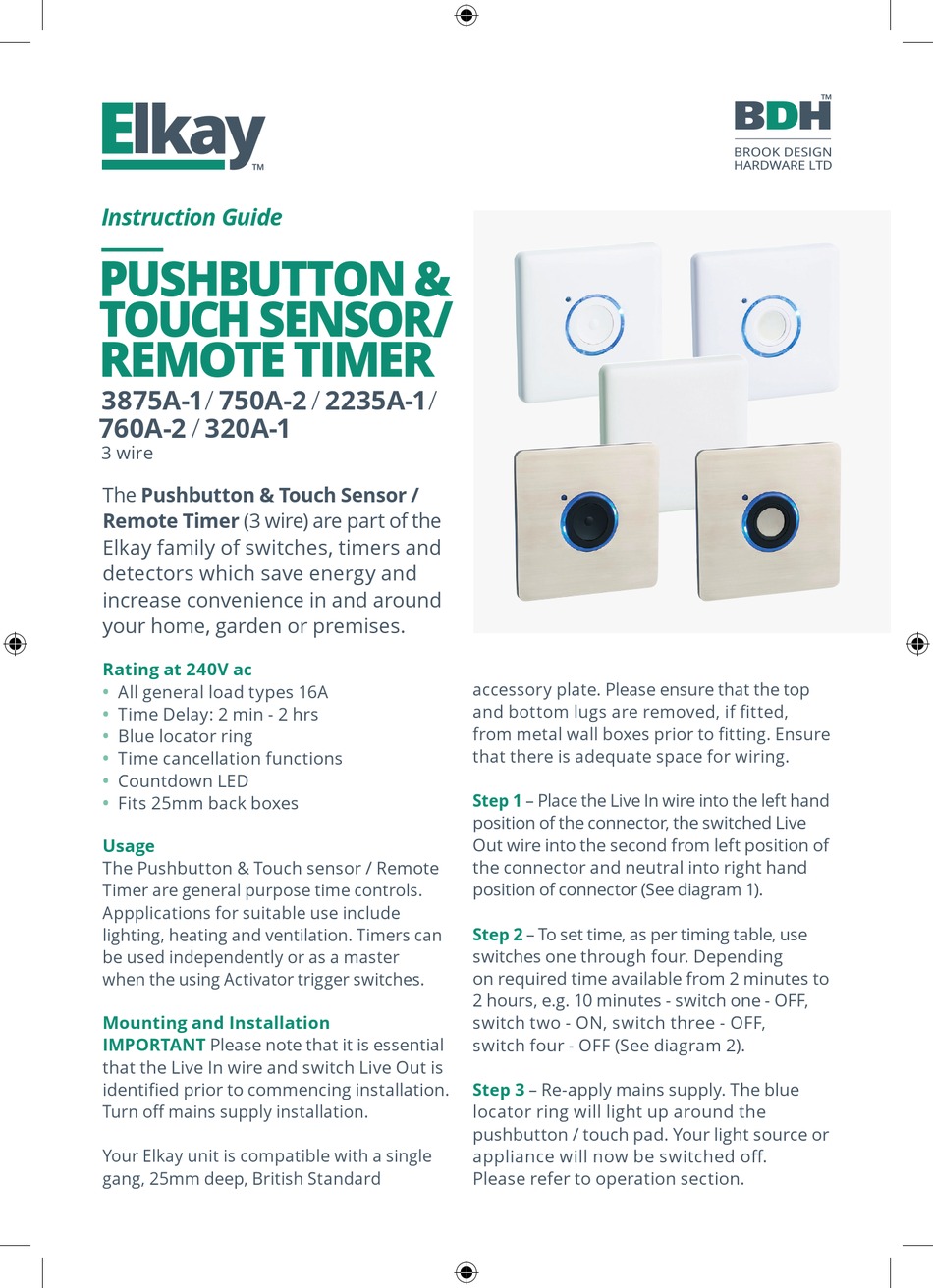 ELKAY BDH 3875A1 INSTRUCTION MANUAL Pdf Download ManualsLib