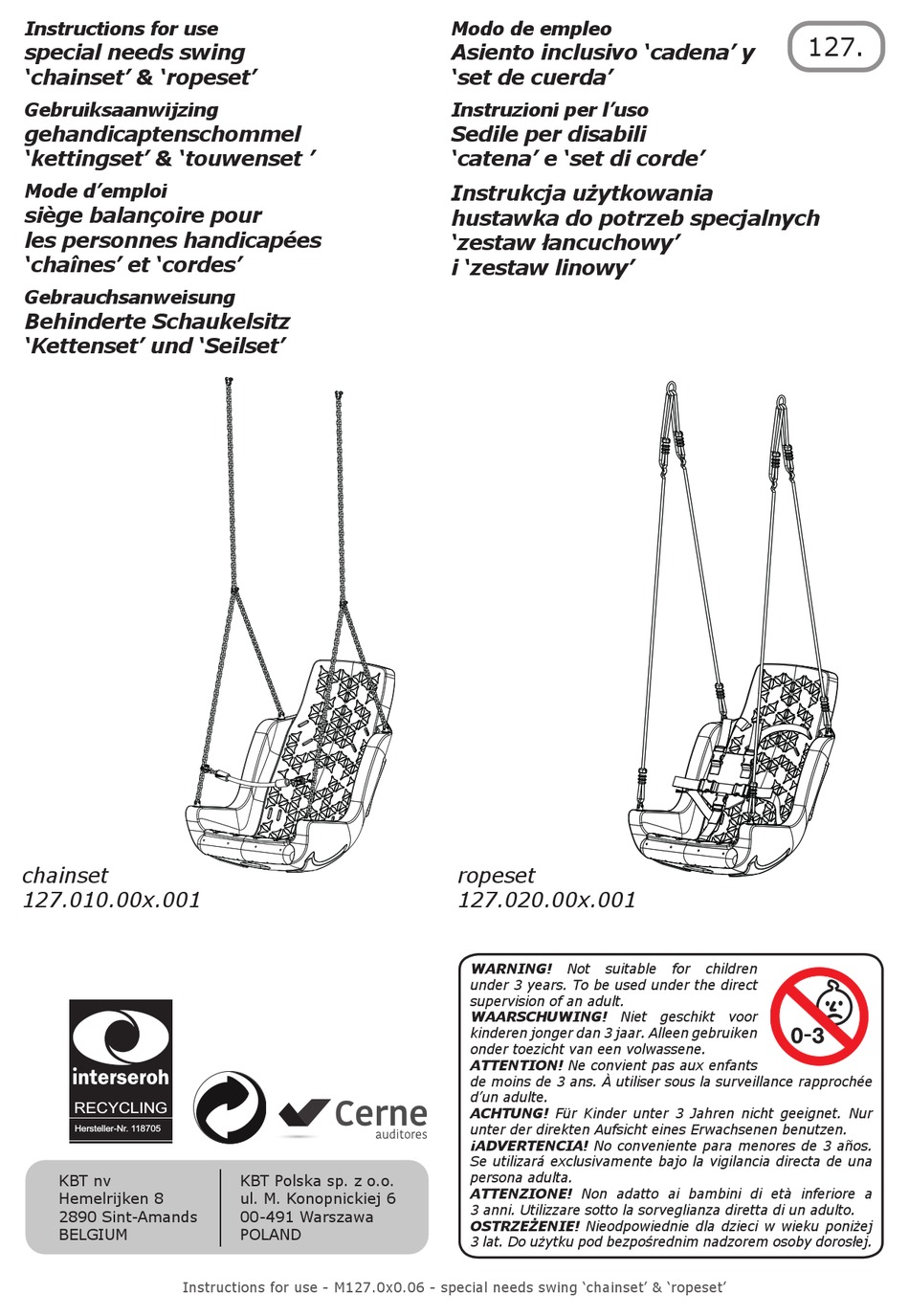 KBT CHAINSET INSTRUCTIONS FOR USE MANUAL Pdf Download ManualsLib
