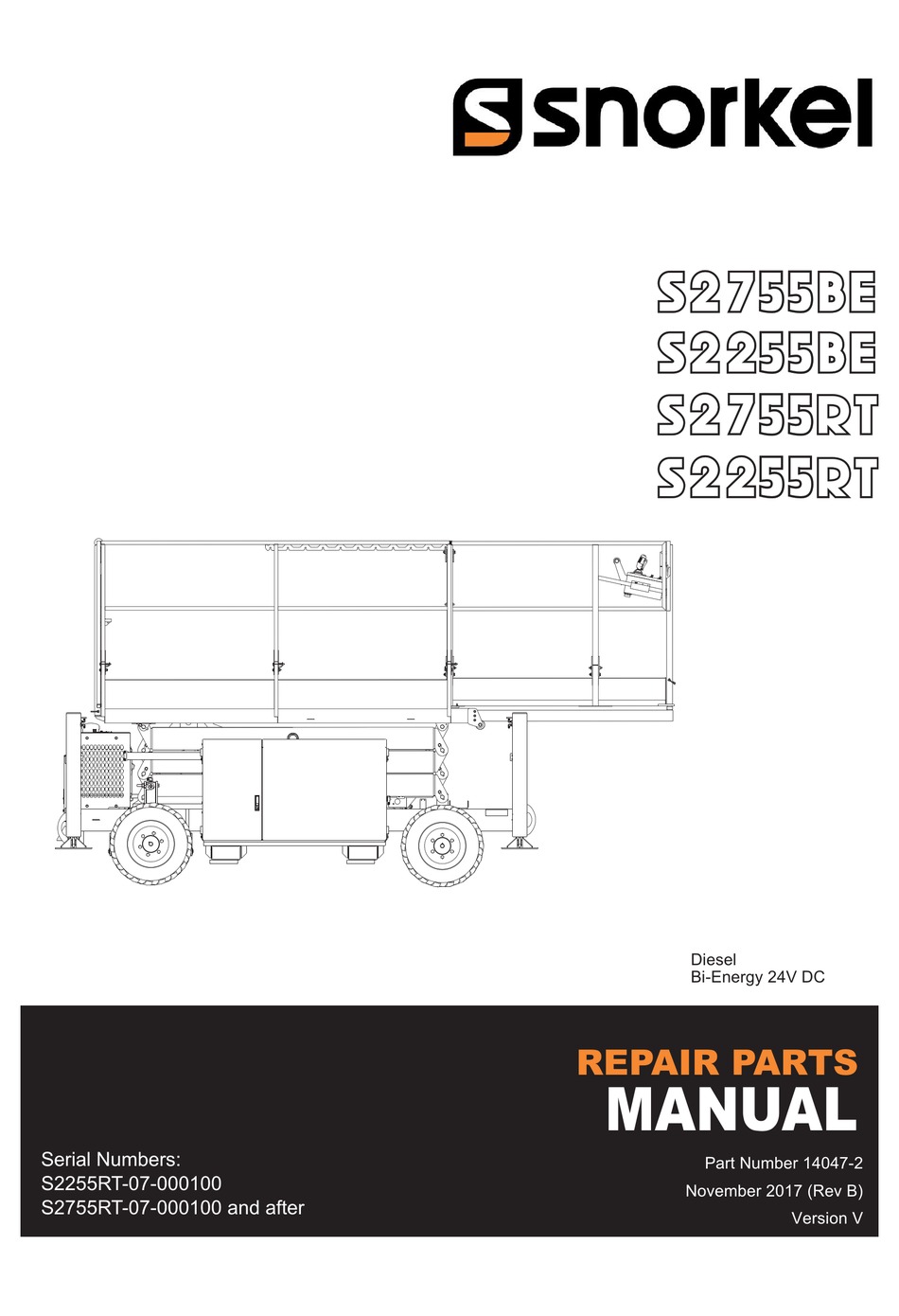SNORKEL S2755BE REPAIR PARTS MANUAL Pdf Download ManualsLib