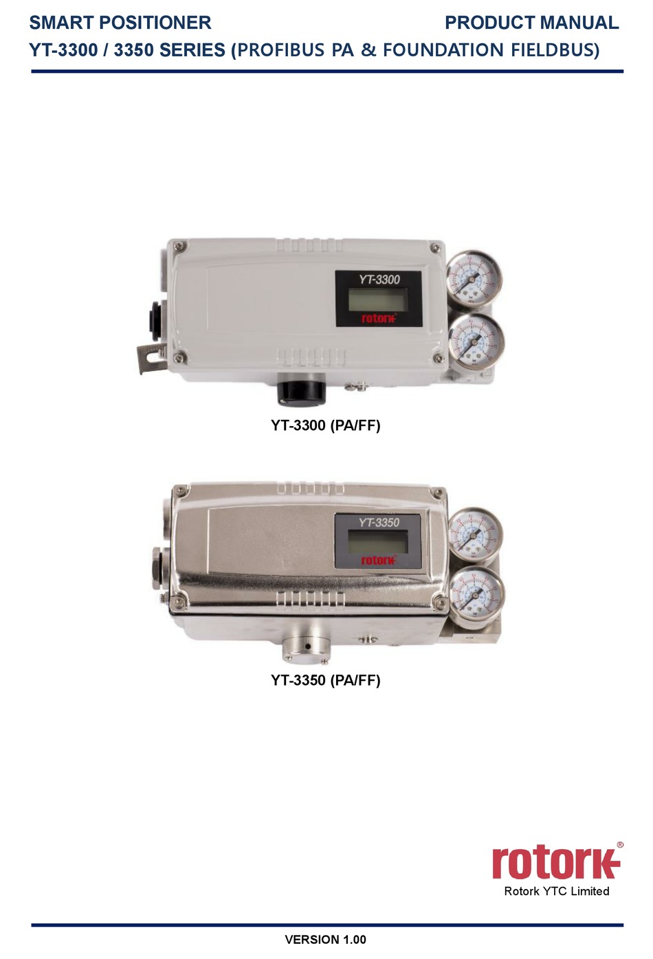 ROTORK YT3300 SERIES PRODUCT MANUAL Pdf Download ManualsLib