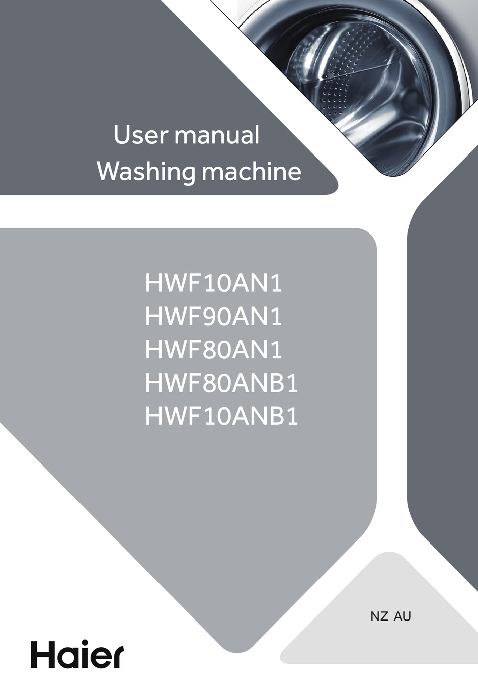 Haier Hwf An User Manual Pdf Download Manualslib