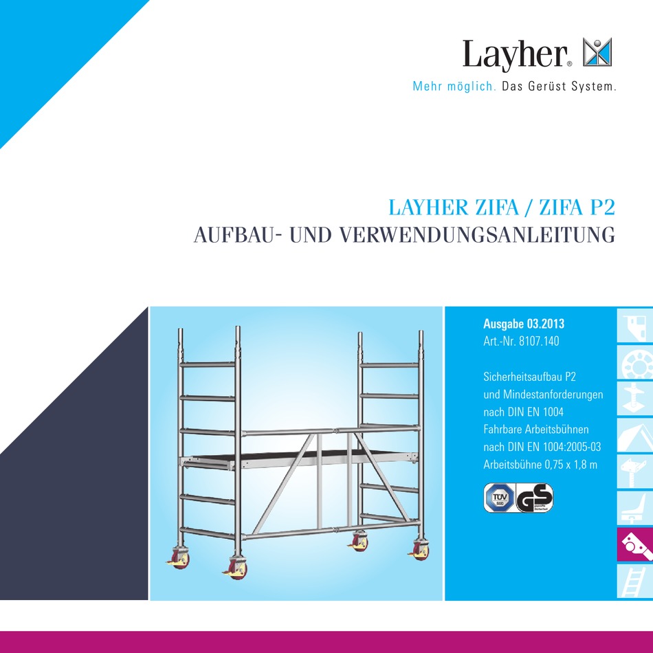 LAYHER ZIFA INSTRUCTIONS FOR ASSEMBLY AND USE Pdf Download | ManualsLib