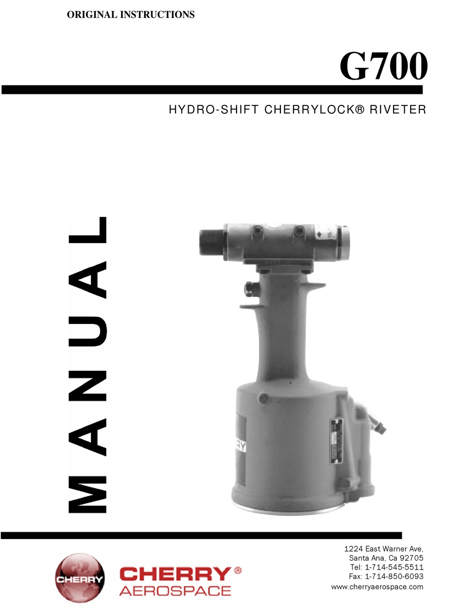 CHERRY AEROSPACE G700 MANUAL Pdf Download ManualsLib