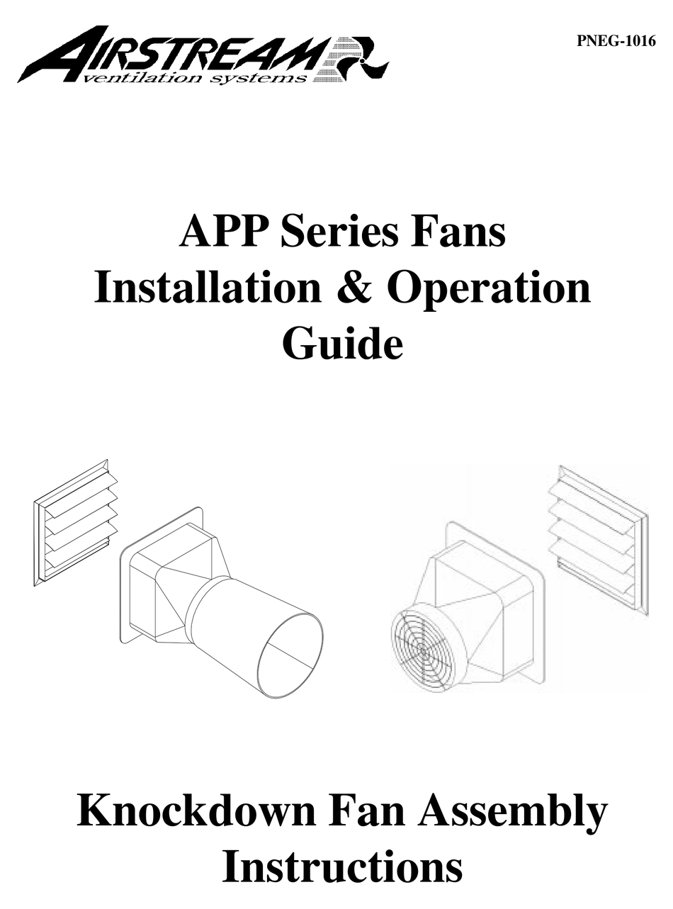 AIRSTREAM APP SERIES INSTALLATION & OPERATION MANUAL Pdf Download ManualsLib