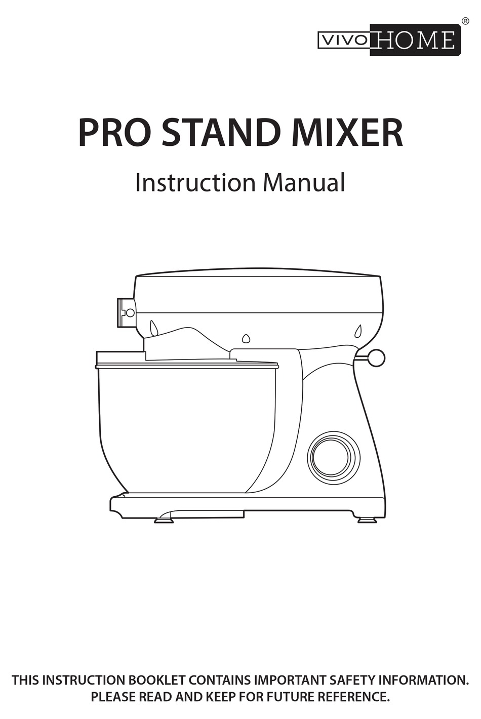 VIVOHOME PRO STAND MIXER INSTRUCTION MANUAL Pdf Download ManualsLib