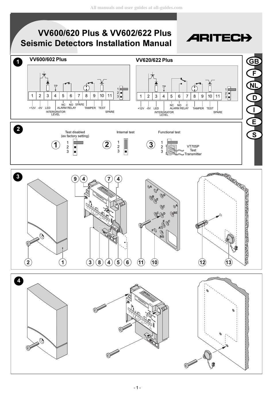 ARITECH VV600 PLUS INSTALLATION MANUAL Pdf Download ManualsLib