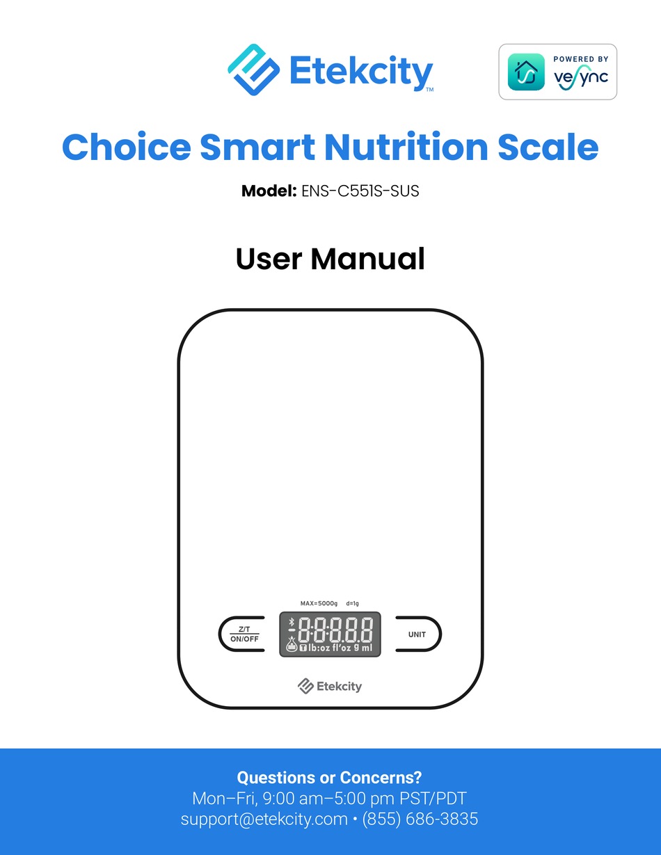 ETEKCITY ENSC551SSUS USER MANUAL Pdf Download ManualsLib