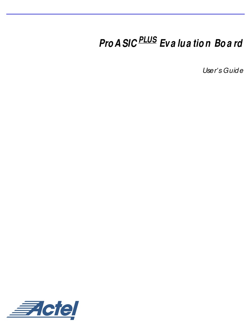 Proasic Plus Power Module ACTEL PROASIC PLUS USER MANUAL Pdf Download | ManualsLib