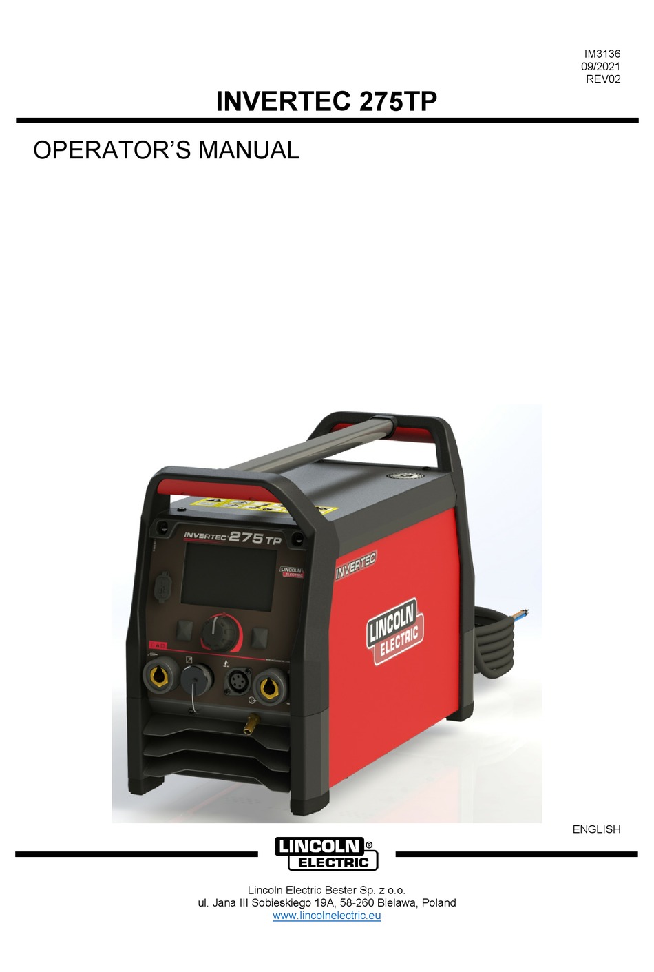 LINCOLN ELECTRIC INVERTEC 275TP OPERATOR S MANUAL Pdf Download ManualsLib LINCOLN ELECTRIC INVERTEC 275TP OPERATOR S MANUAL Pdf Download ManualsLib