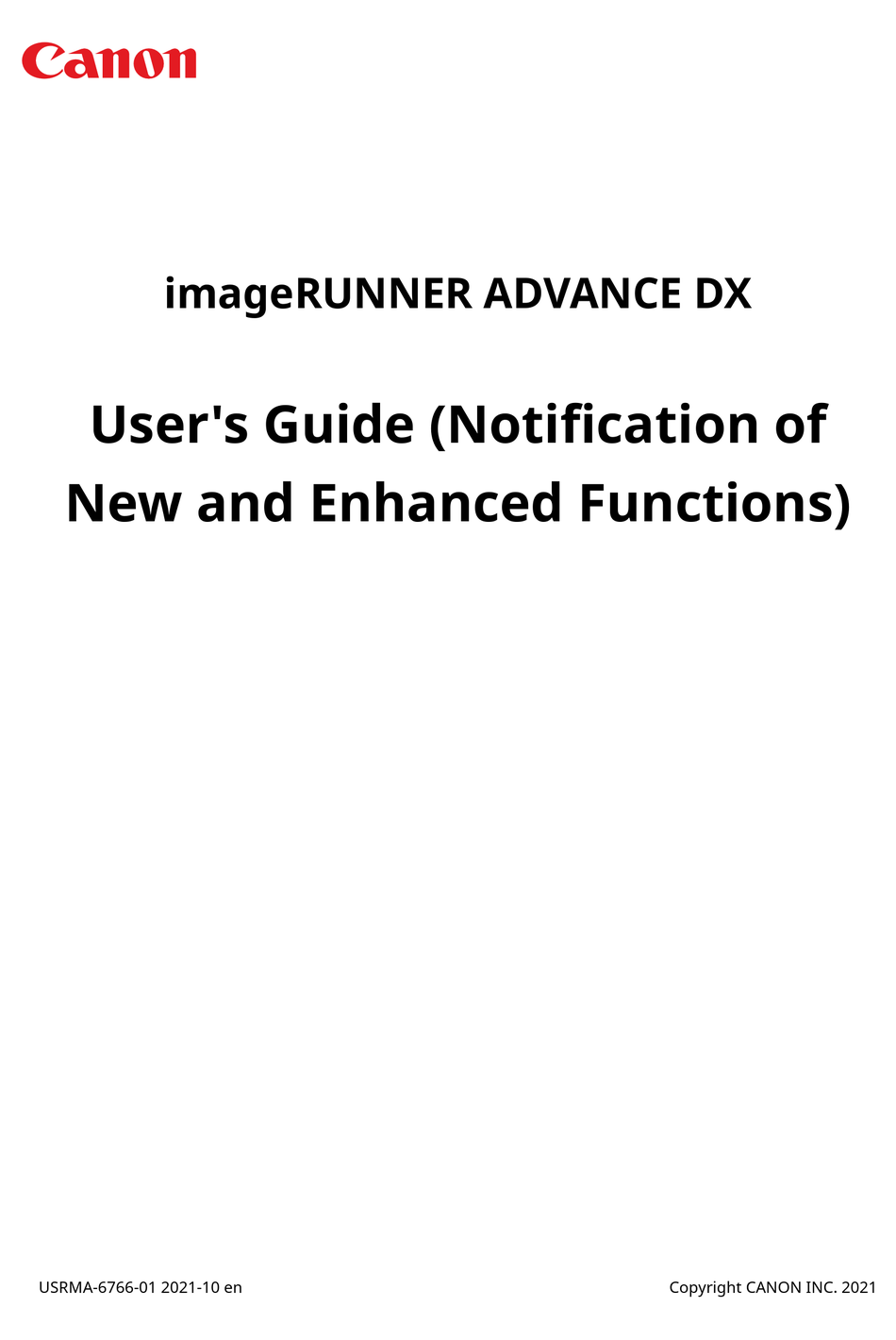 CANON IMAGERUNNER ADVANCE DX USER MANUAL Pdf Download ManualsLib