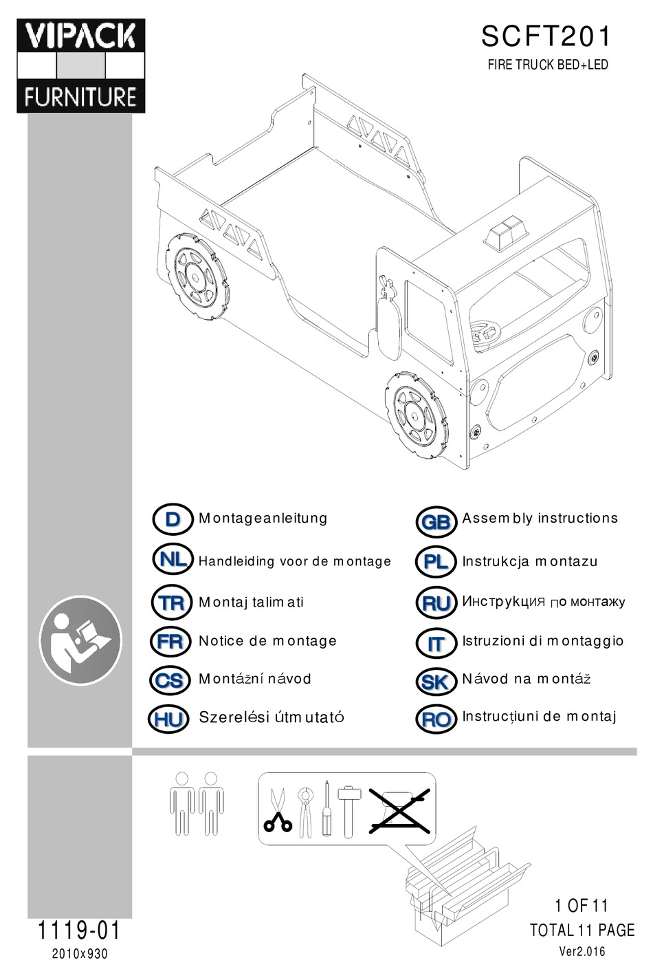 VIPACK SCFT201 ASSEMBLY INSTRUCTIONS MANUAL Pdf Download ManualsLib
