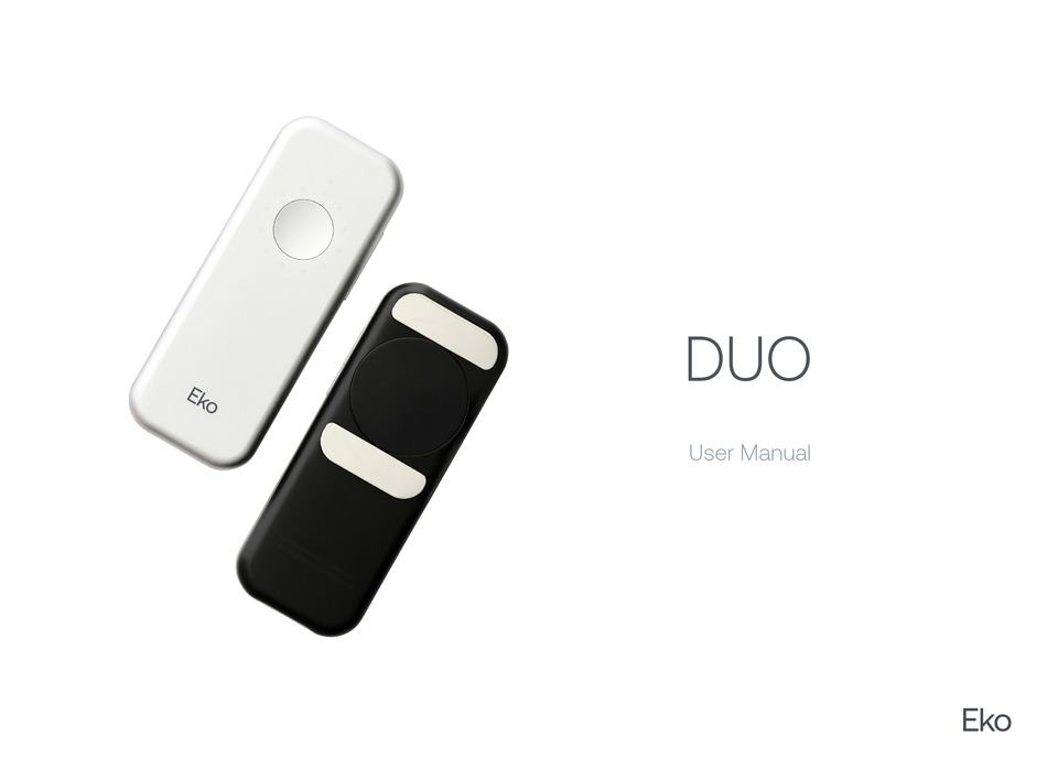 EKO DUO USER MANUAL Pdf Download ManualsLib
