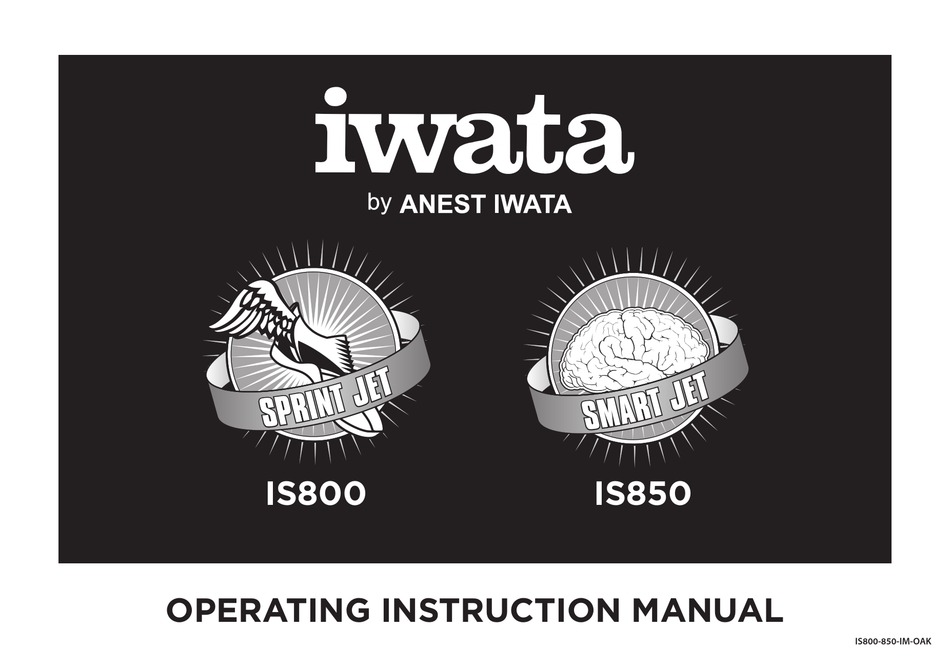 ANEST IWATA IS800 OPERATING INSTRUCTIONS MANUAL Pdf Download ManualsLib