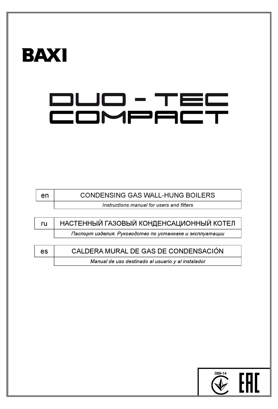 BAXI DUOTEC COMPACT INSTRUCTION MANUAL FOR USERS AND FITTERS Pdf Download ManualsLib BAXI DUOTEC COMPACT INSTRUCTION MANUAL FOR USERS AND FITTERS Pdf Download ManualsLib
