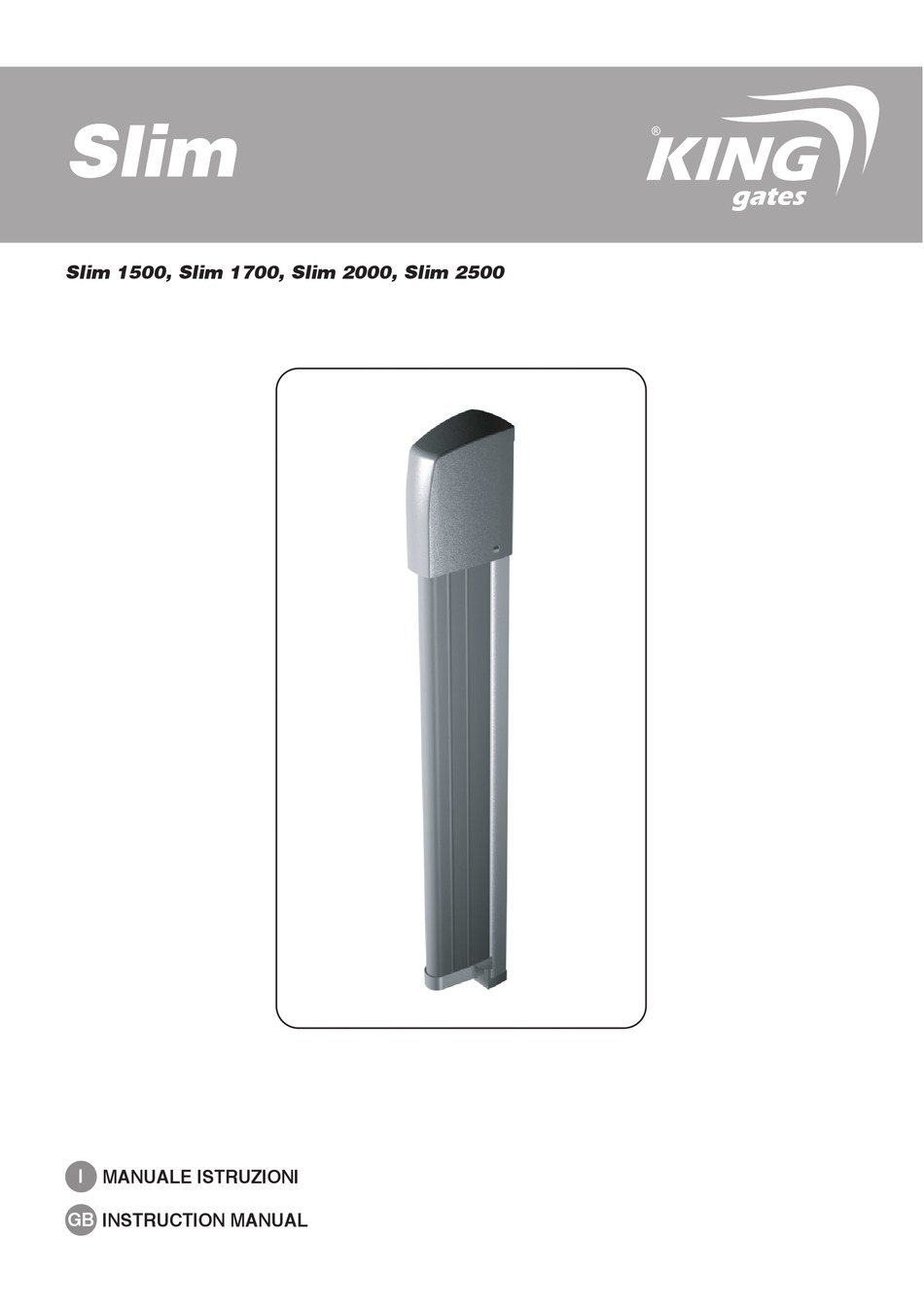 KING GATES SLIM 1500 INSTRUCTION MANUAL Pdf Download ManualsLib