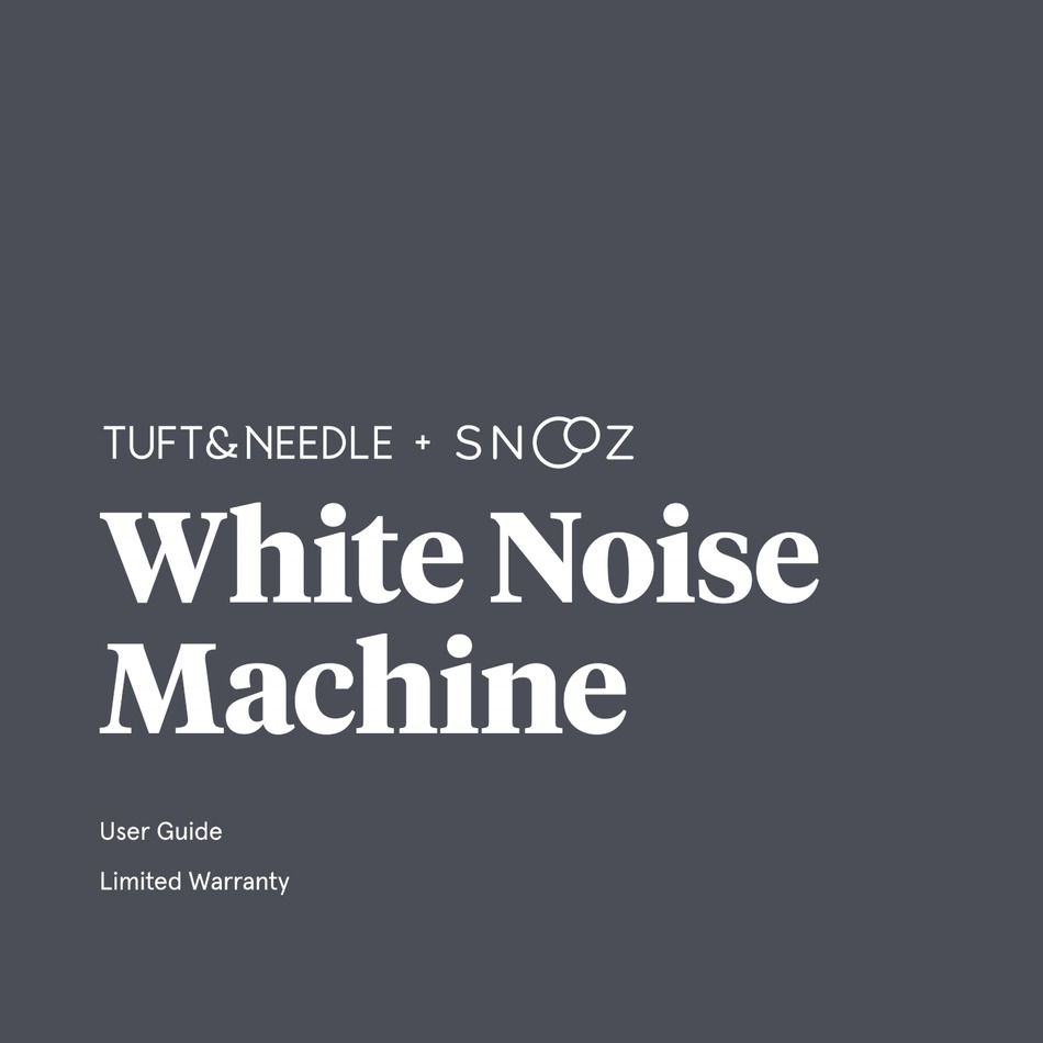 T&N + SNOOZ White Noise Machine for Sleeping