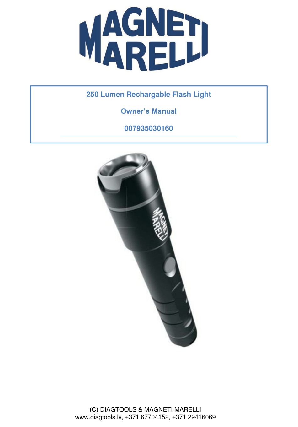 MARELLI 007935030160 OWNER'S MANUAL Pdf Download ManualsLib