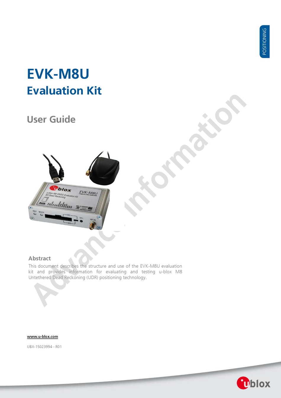 UBLOX EVK-M8U USER MANUAL Pdf Download | ManualsLib