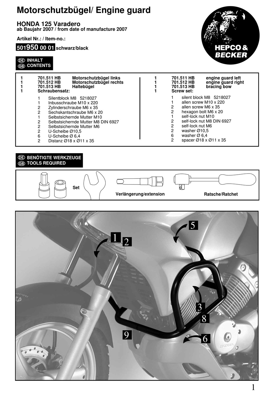 Hepco Becker Quick Start Manual Pdf Download Manualslib