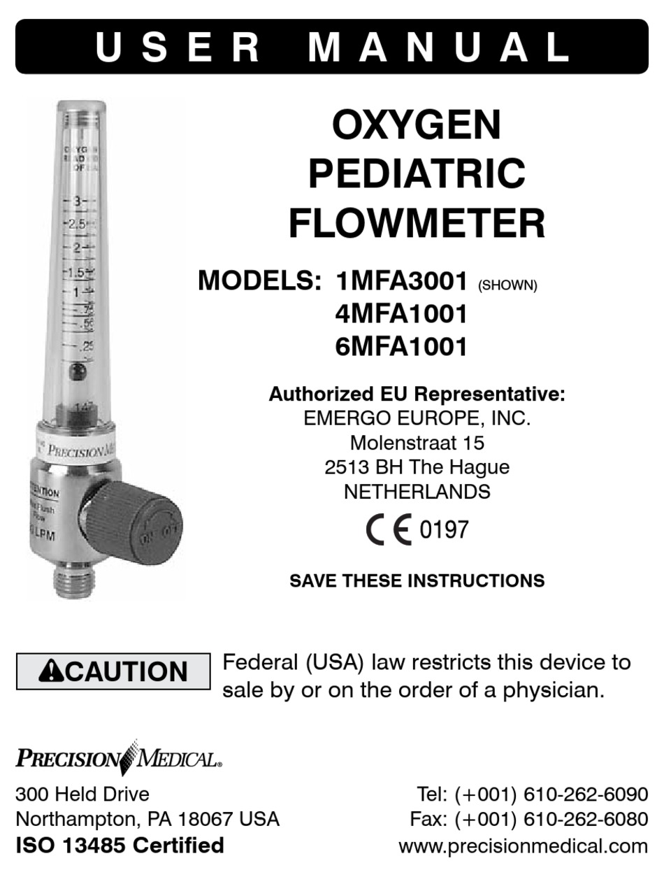 PRECISION MEDICAL 1MFA3001 USER MANUAL Pdf Download ManualsLib