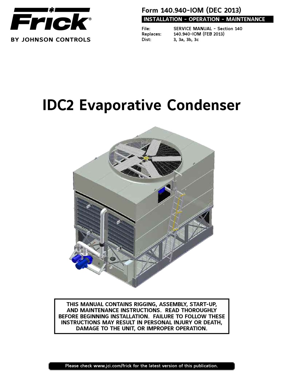 JOHNSON CONTROLS FRICK IDC2 SERVICE MANUAL Pdf Download ManualsLib
