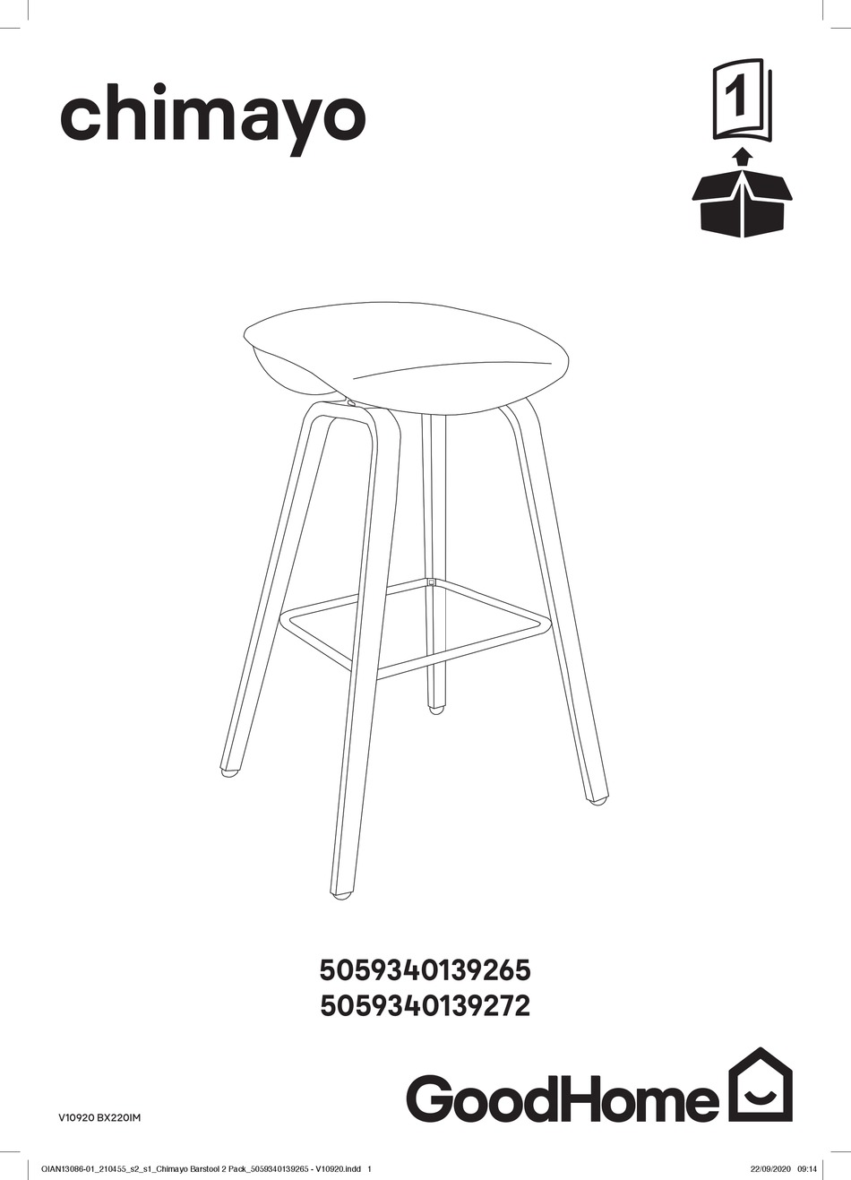GOODHOME CHIMAYO 5059340139265 MANUAL Pdf Download ManualsLib