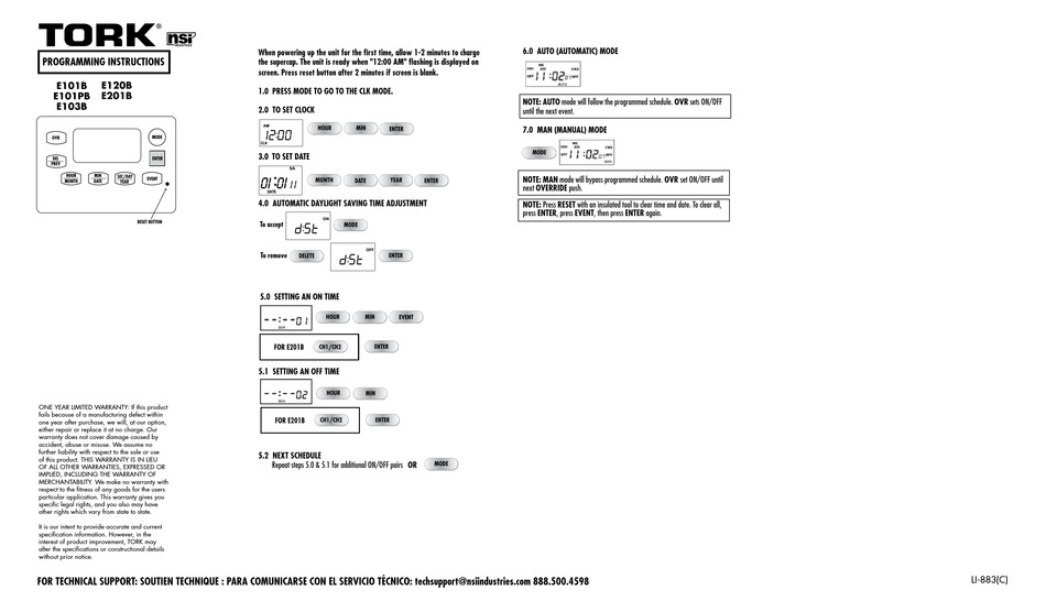 TORO E101B PROGRAMMING INSTRUCTION Pdf Download ManualsLib