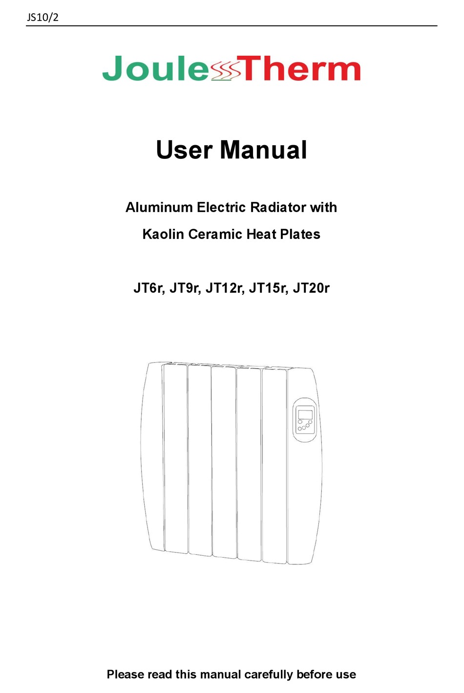 ECOVOLT JOULE THERM JT6R MANUAL Pdf Download | ManualsLib