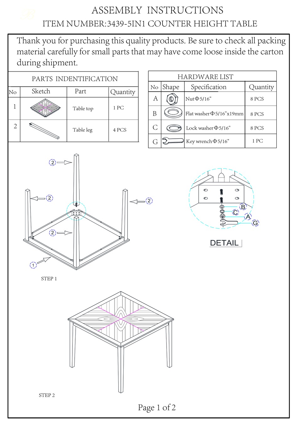 LOWES 34395IN1 ASSEMBLY INSTRUCTIONS Pdf Download ManualsLib