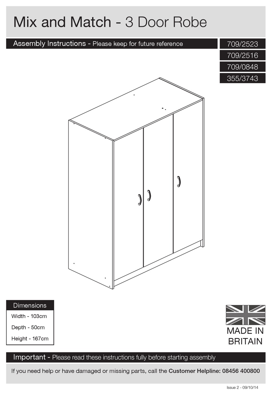 ARGOS MIX AND MATCH 709/2523 ASSEMBLY INSTRUCTIONS MANUAL Pdf Download