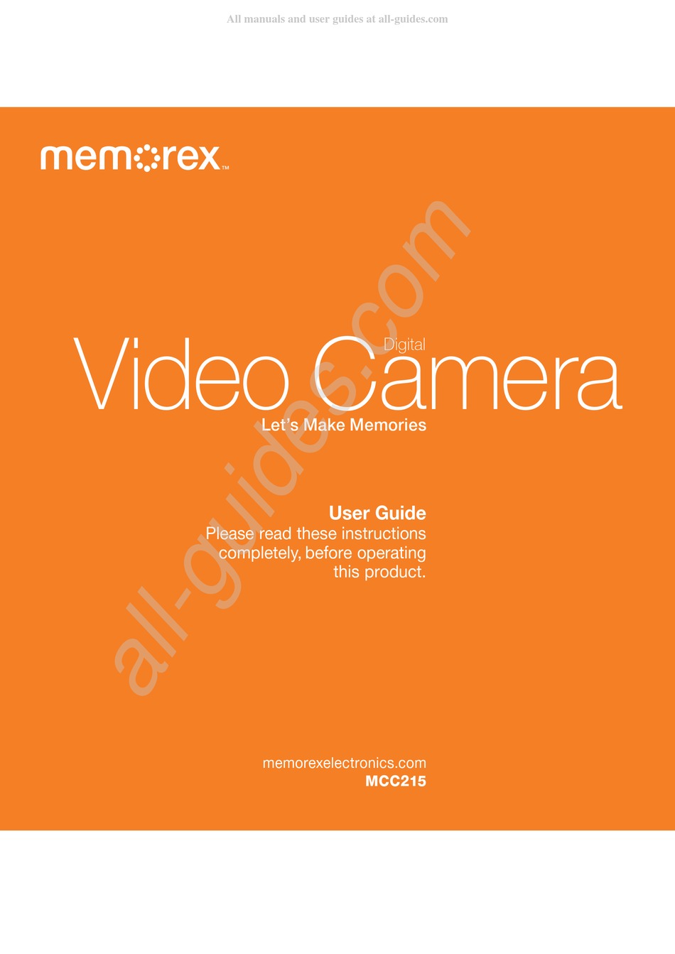 MEMOREX MCC215 USER MANUAL Pdf Download ManualsLib
