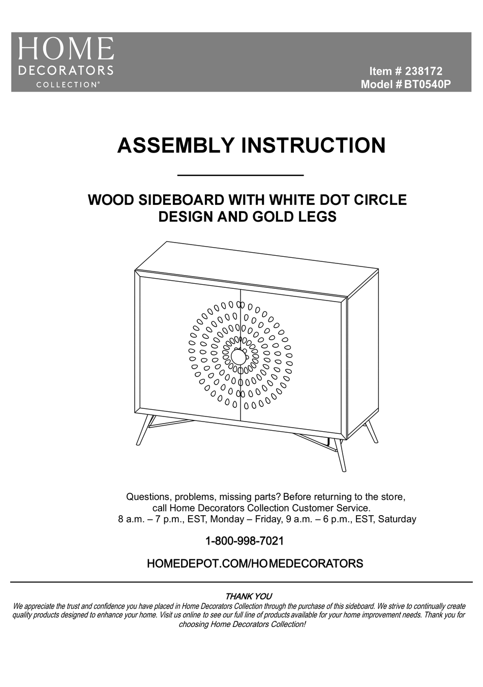 HOMEDEPOT HOME DECORATORS SERIES ASSEMBLY INSTRUCTION MANUAL Pdf Download ManualsLib HOMEDEPOT HOME DECORATORS SERIES ASSEMBLY INSTRUCTION MANUAL Pdf Download ManualsLib