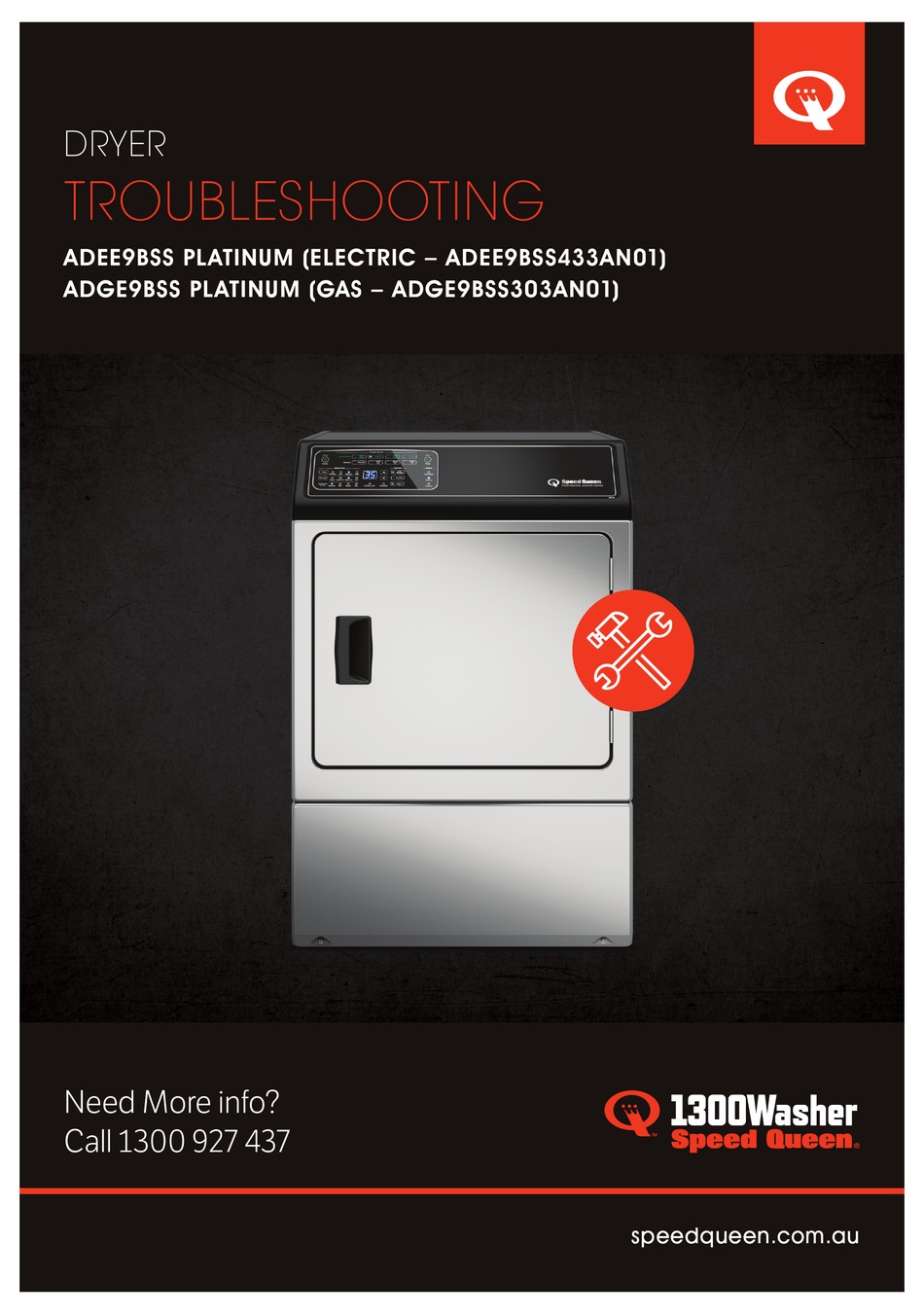 SPEED QUEEN ADEE9BSS PLATINUM TROUBLESHOOTING Pdf Download ManualsLib