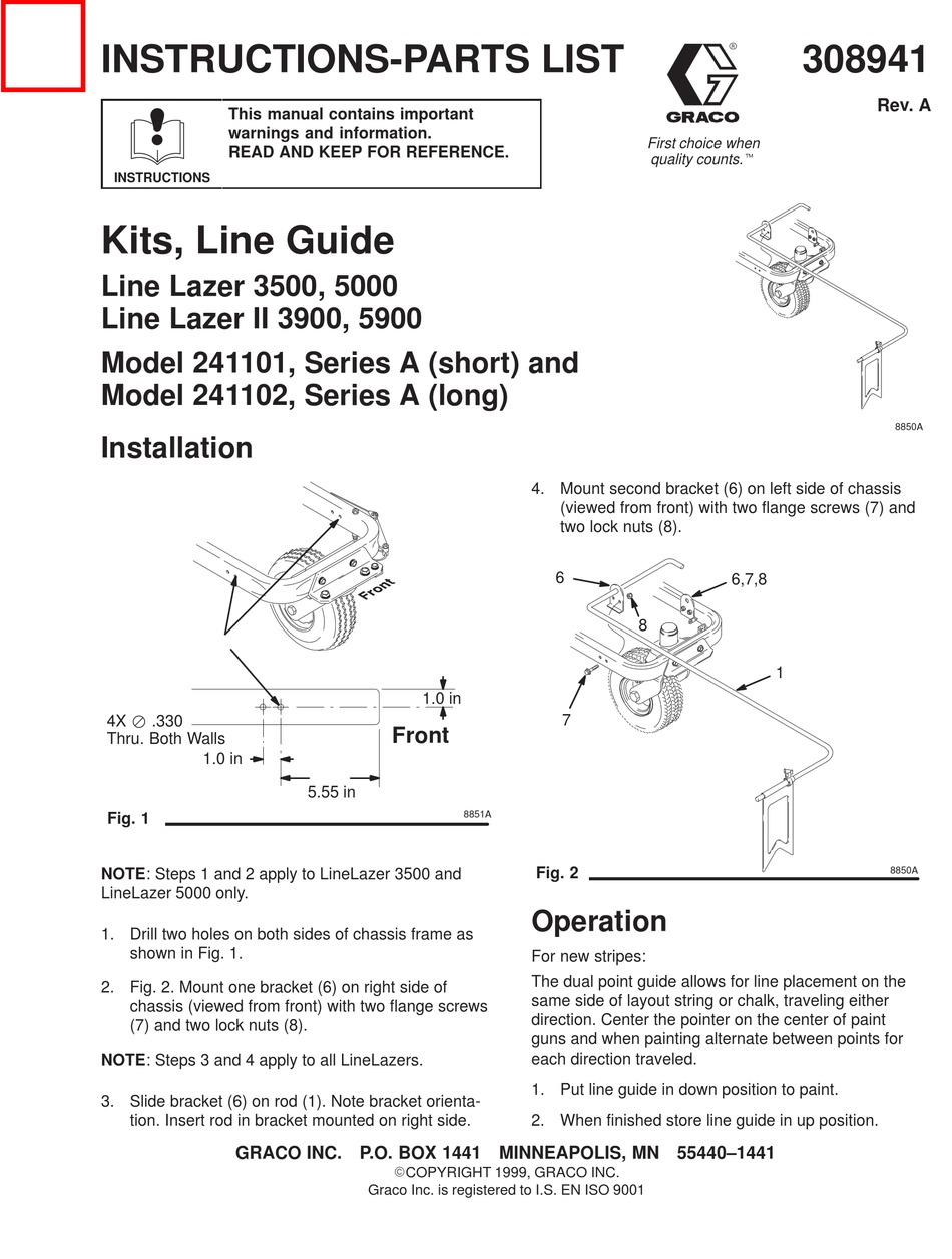 GRACO LINE LAZER 3500 INSTRUCTIONSPARTS LIST Pdf Download ManualsLib