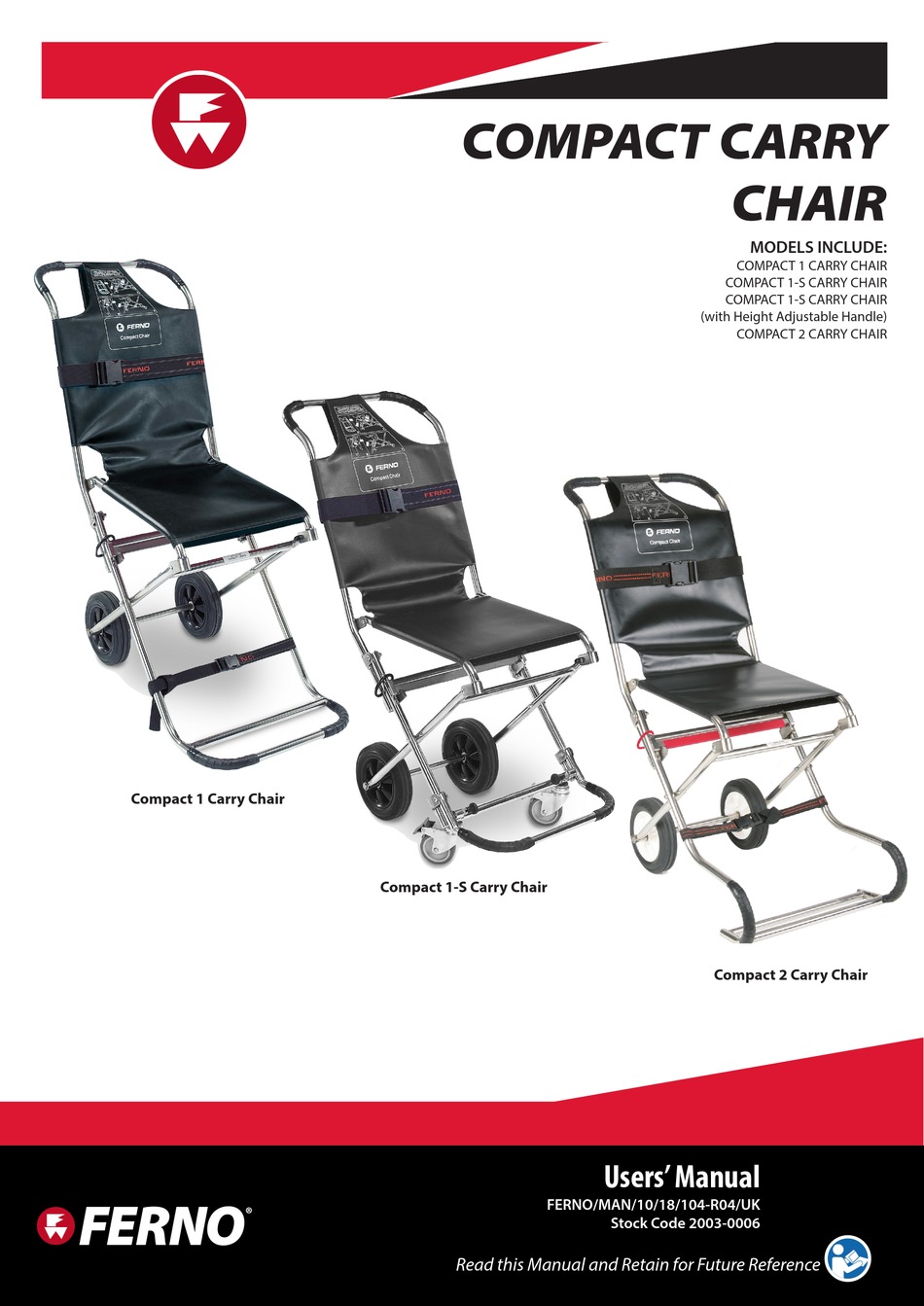 FERNO COMPACT 1 CARRY CHAIR USER MANUAL Pdf Download ManualsLib
