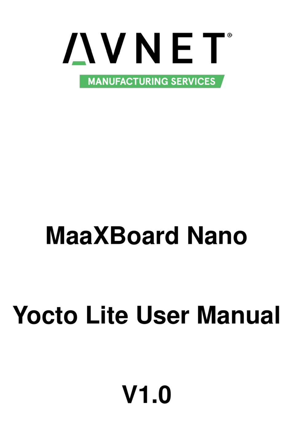 AVNET MAAXBOARD NANO USER MANUAL Pdf Download ManualsLib