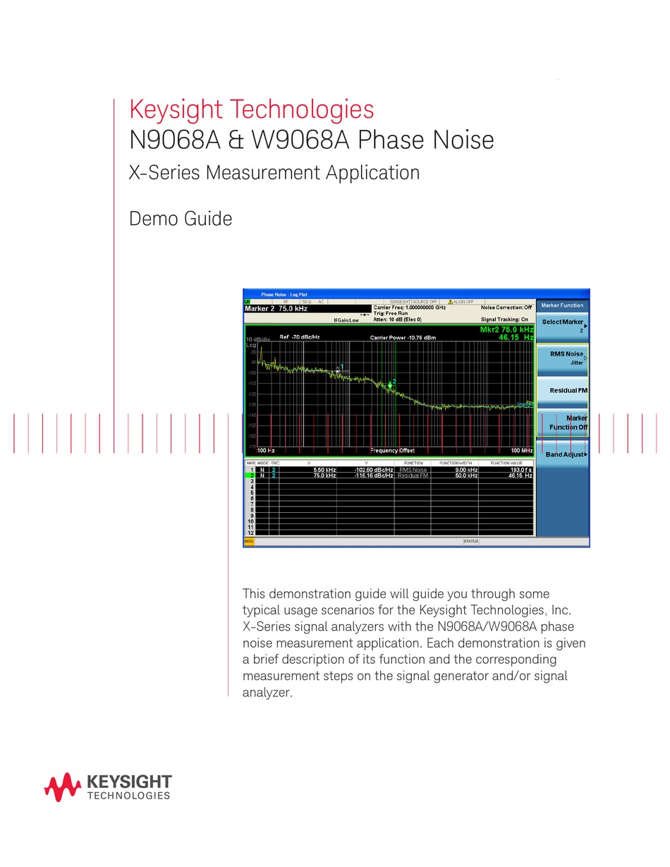 KEYSIGHT N9068A DEMO MANUAL Pdf Download ManualsLib