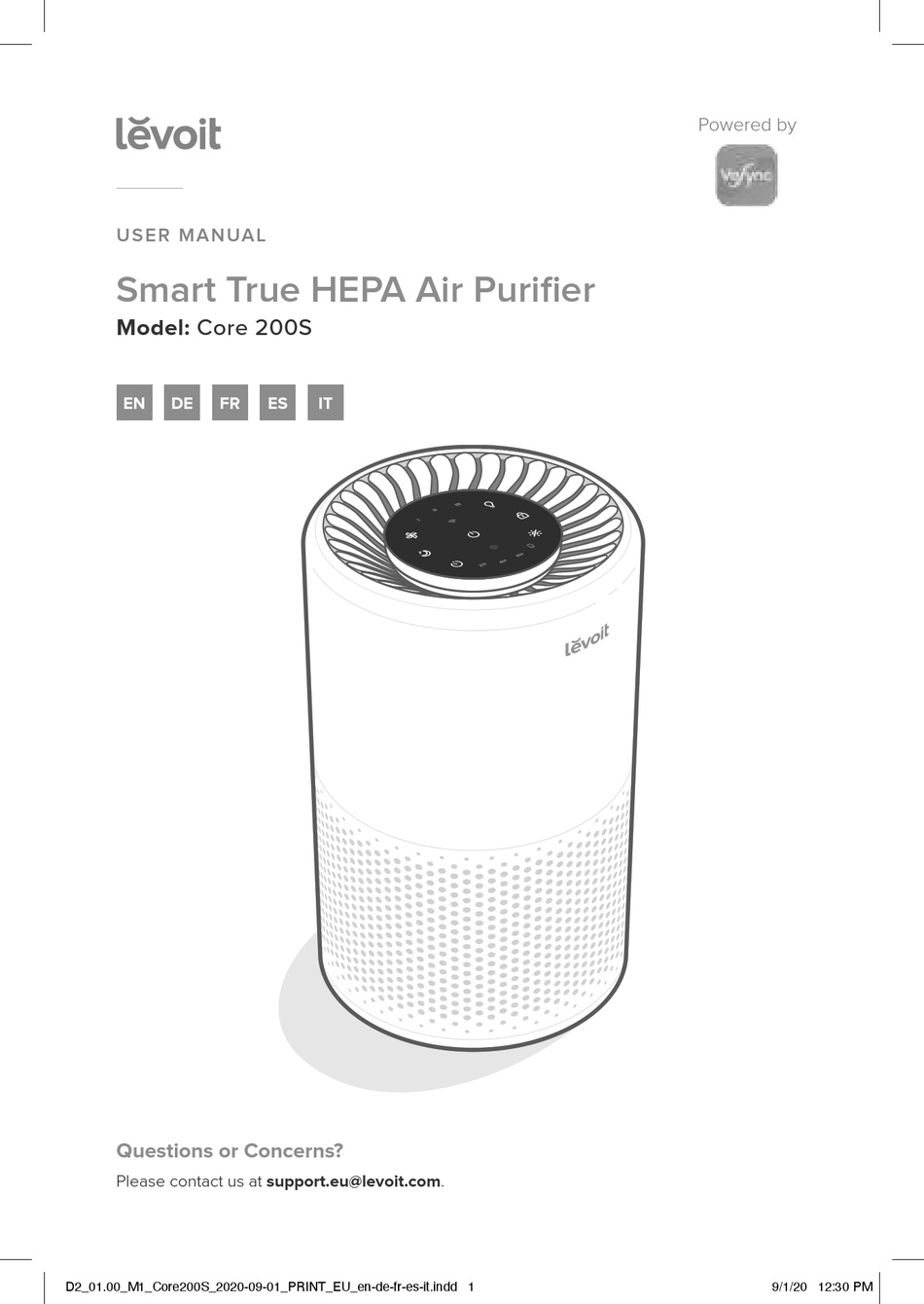 LEVOIT CORE 200S USER MANUAL Pdf Download ManualsLib