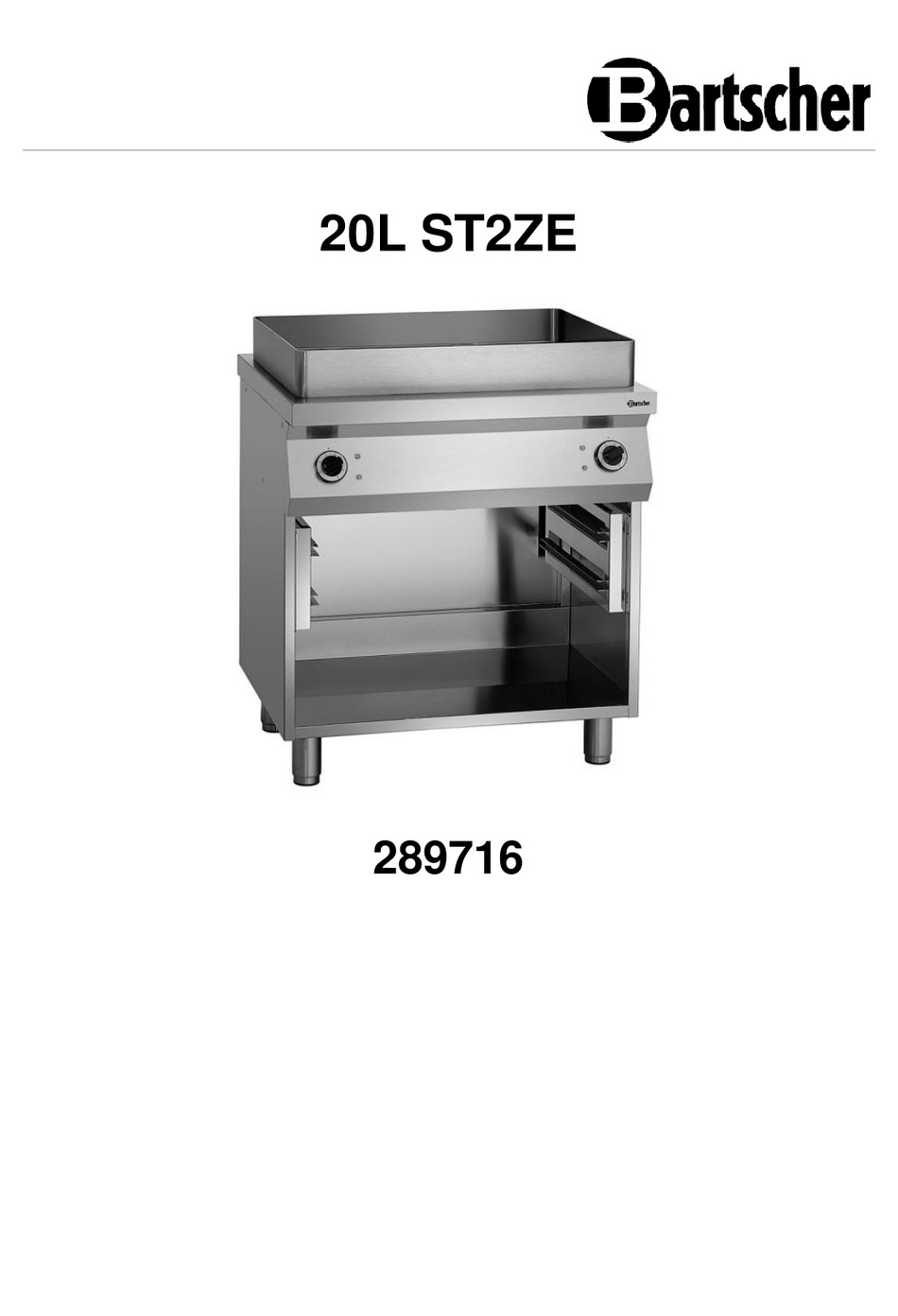 BARTSCHER ST2ZE MANUAL Pdf Download | ManualsLib