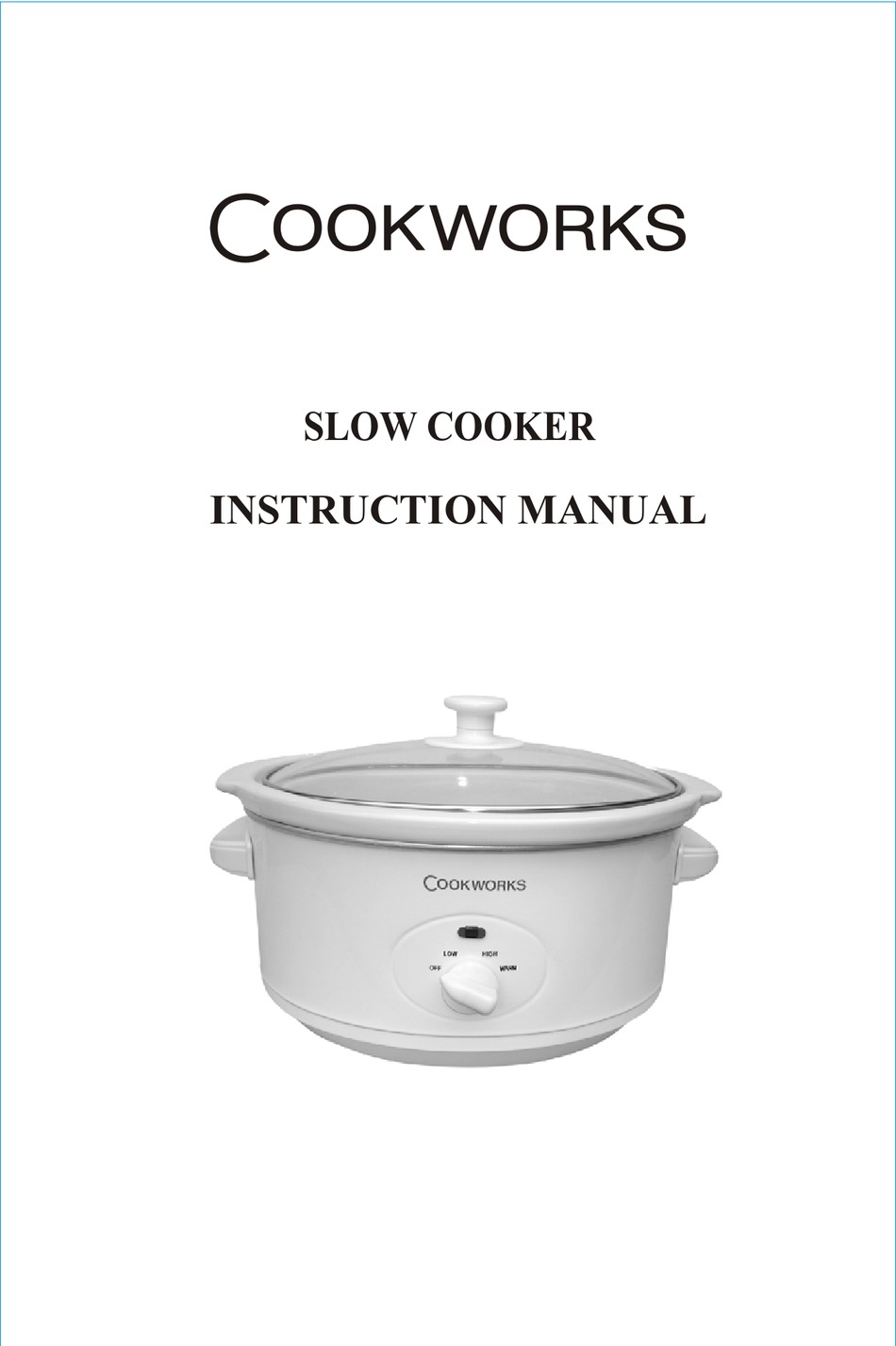 COOKWORKS 4228709 INSTRUCTION MANUAL Pdf Download ManualsLib