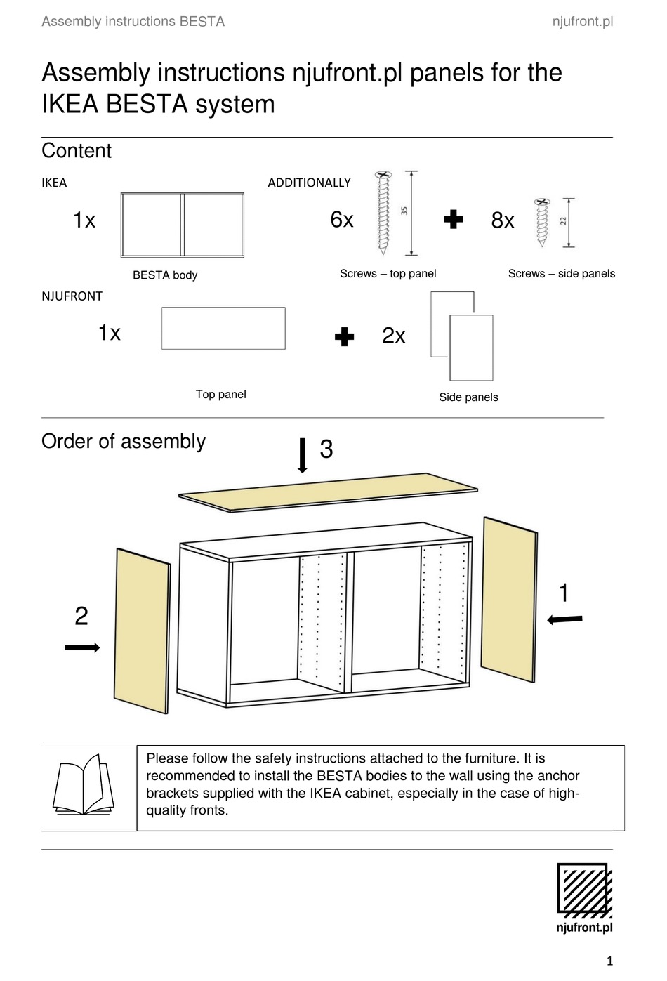 IKEA BESTA ASSEMBLY INSTRUCTIONS Pdf Download ManualsLib   Ikea Besta 