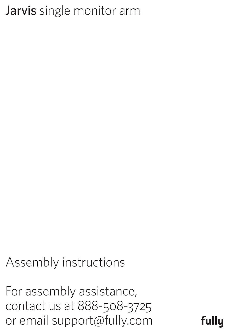 FULLY JARVIS ASSEMBLY INSTRUCTIONS MANUAL Pdf Download ManualsLib