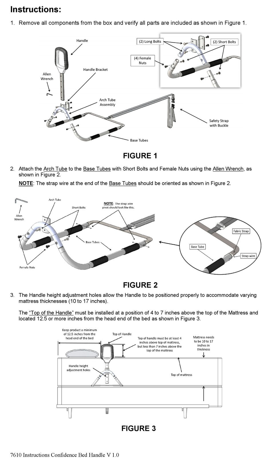 STANDER CONFIDENCE BED HANDLE 7610 INSTRUCTIONS Pdf Download ManualsLib