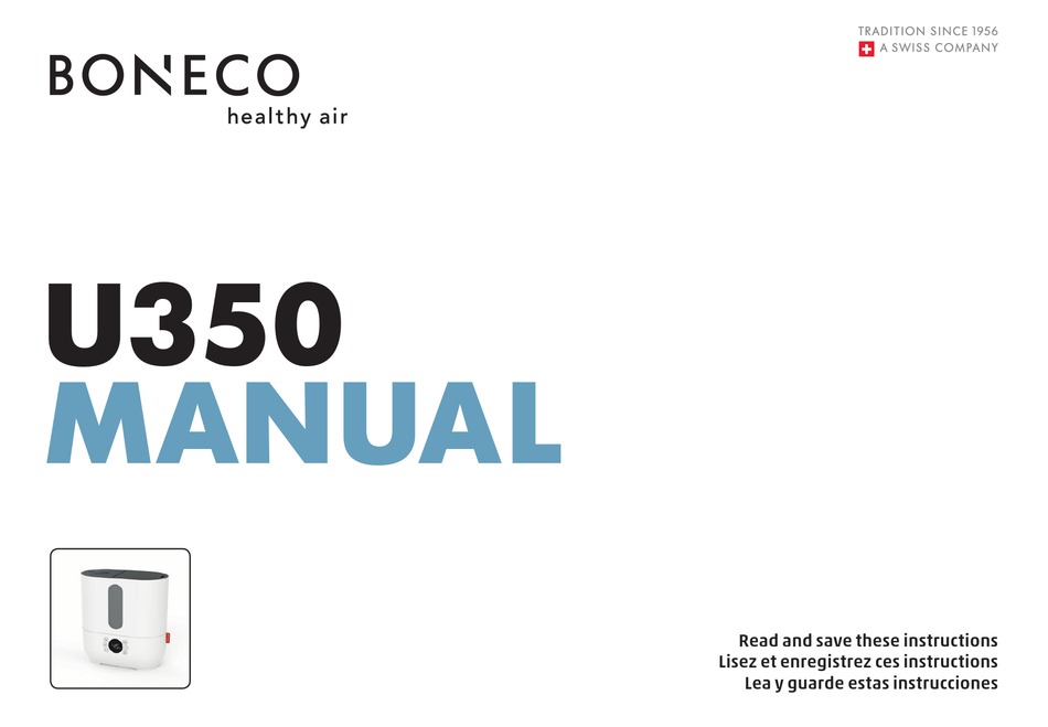BONECO U350 MANUAL Pdf Download ManualsLib