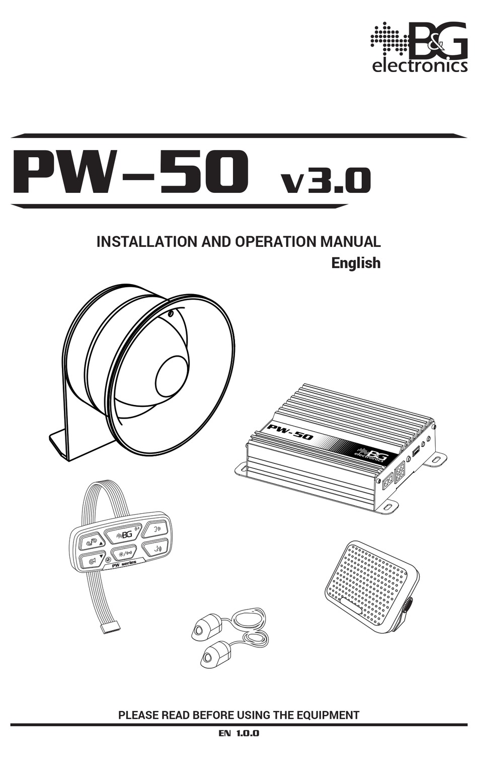 B&G ELECTRONICS PW-50 INSTALLATION AND OPERATION MANUAL Pdf Download ...