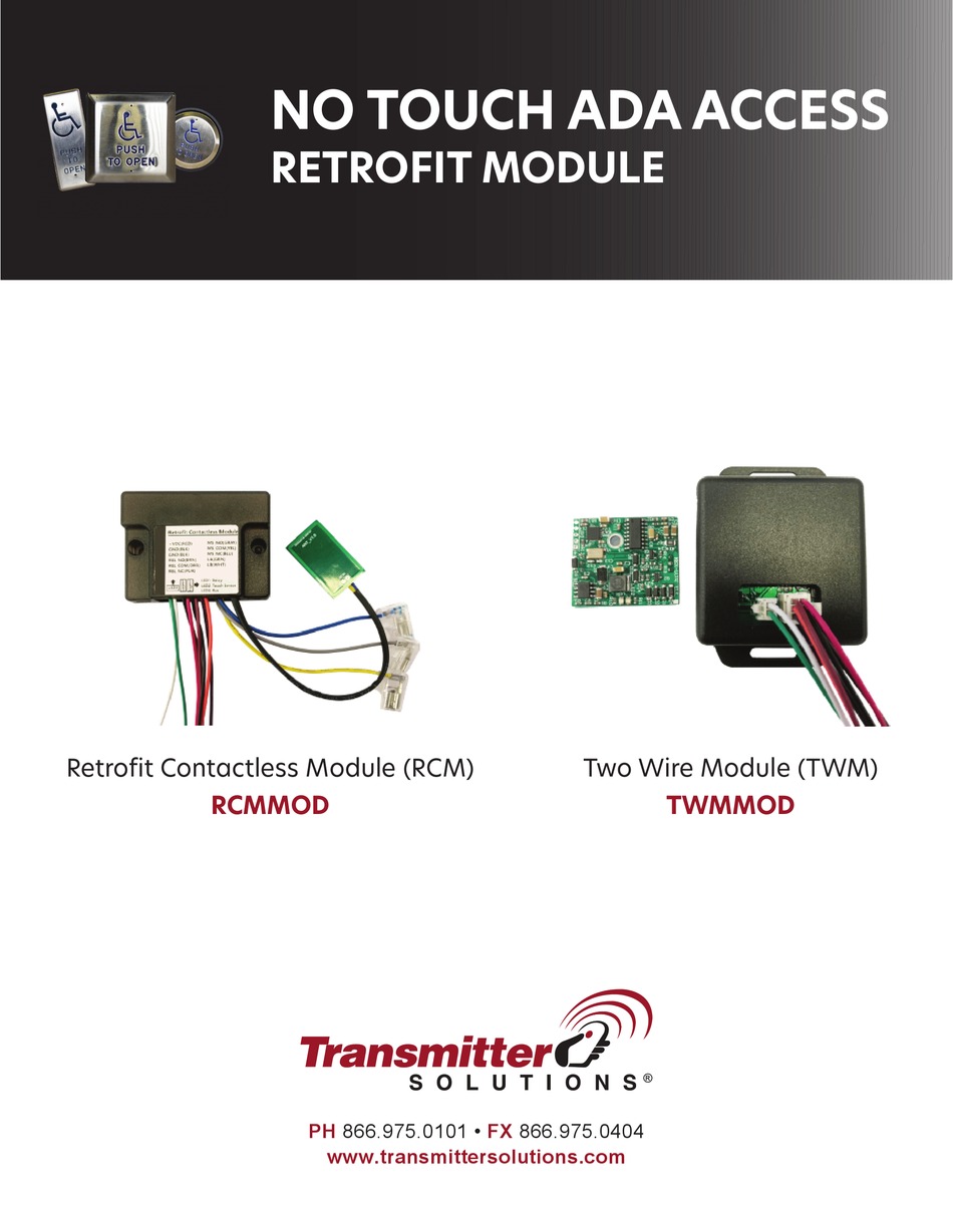 TRANSMITTER SOLUTIONS RCMMOD MANUAL Pdf Download ManualsLib